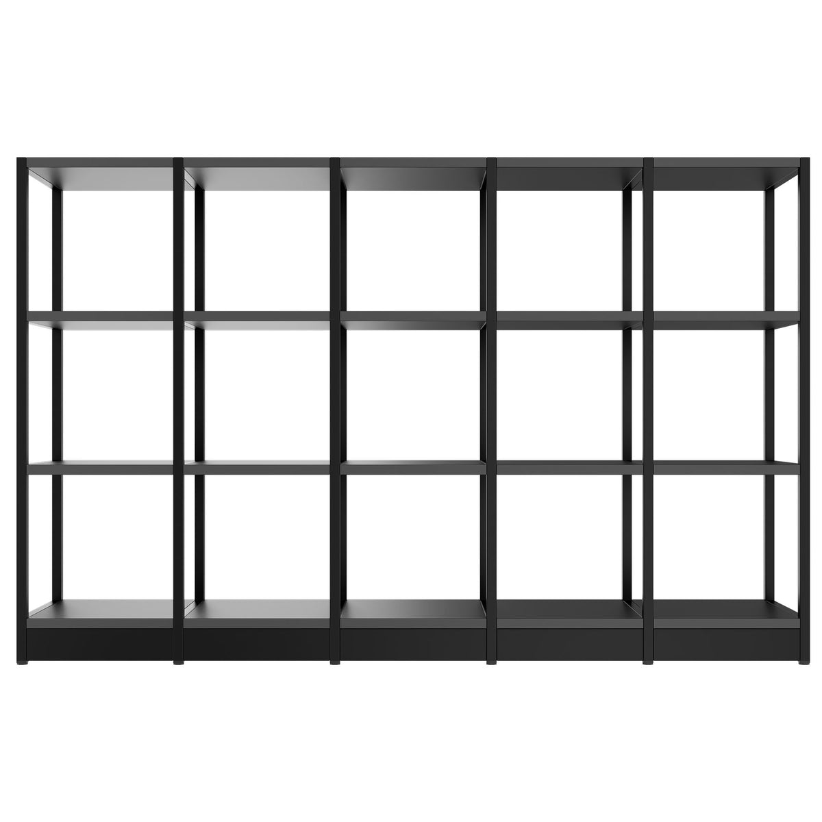 ATELLA Shelving Unit | 3 SH, 1960 x 1255 mm, Anthracite - 2 Lightbox Main Image