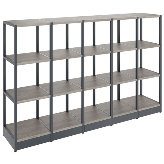 Atella Shelf | 3 Oh, 1960 x 1255 mm, North Oak Grey