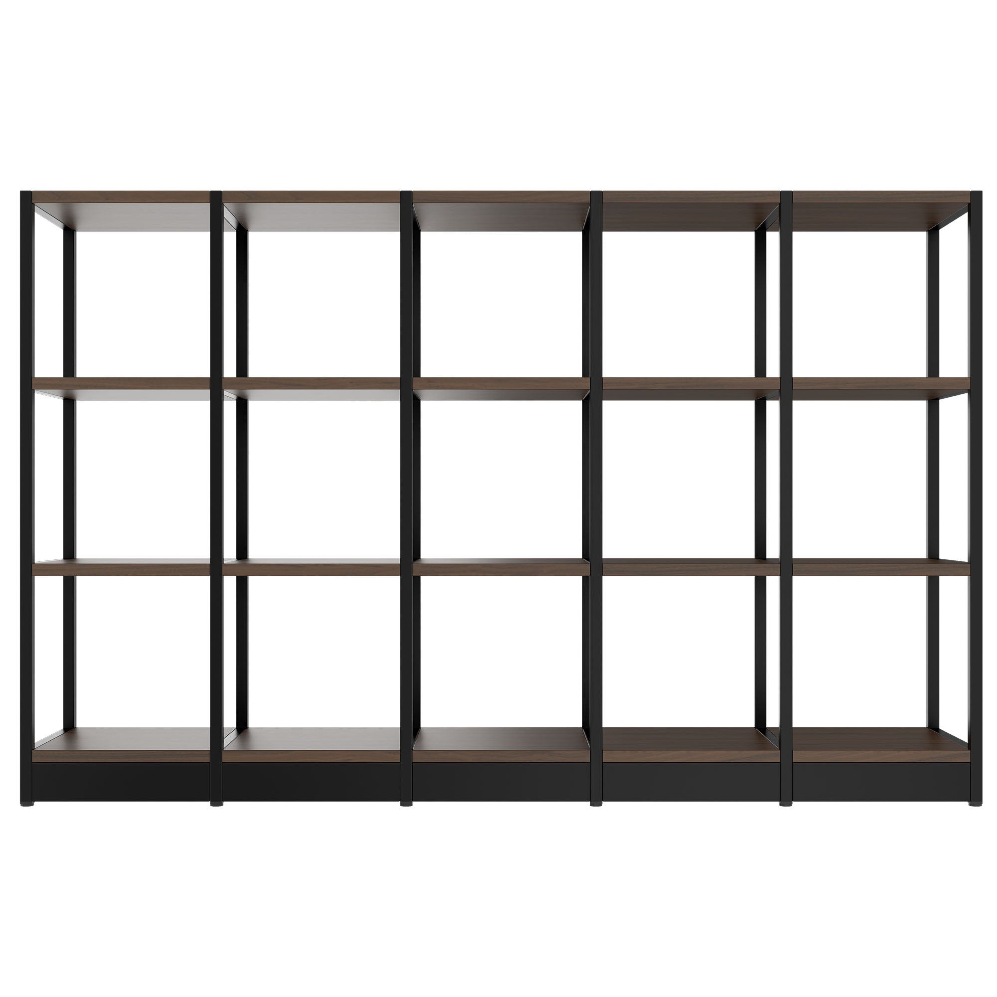 ATELLA shelf cabinet | 3 OH, 1960 x 1255 mm, walnut