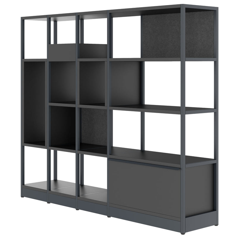 ATELLA Regalschrank | 4 OH, 1960 x 1635 mm, Anthrazit - 3 Main Image