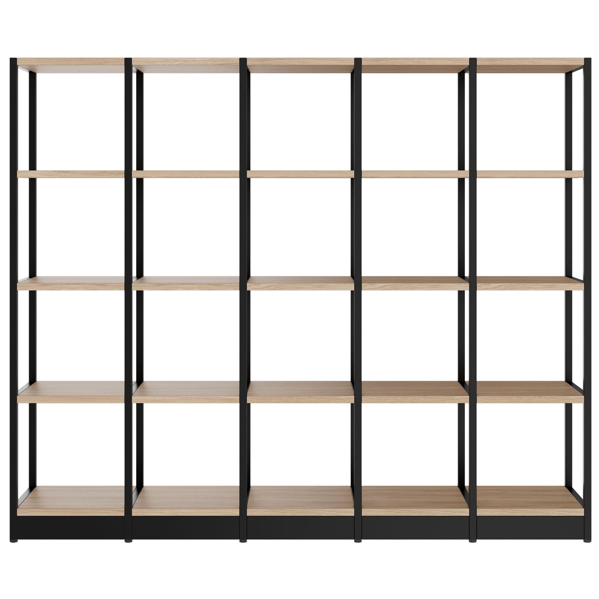 ATELLA shelf cabinet | 4 OH, 1960 x 1635 mm, amber oak