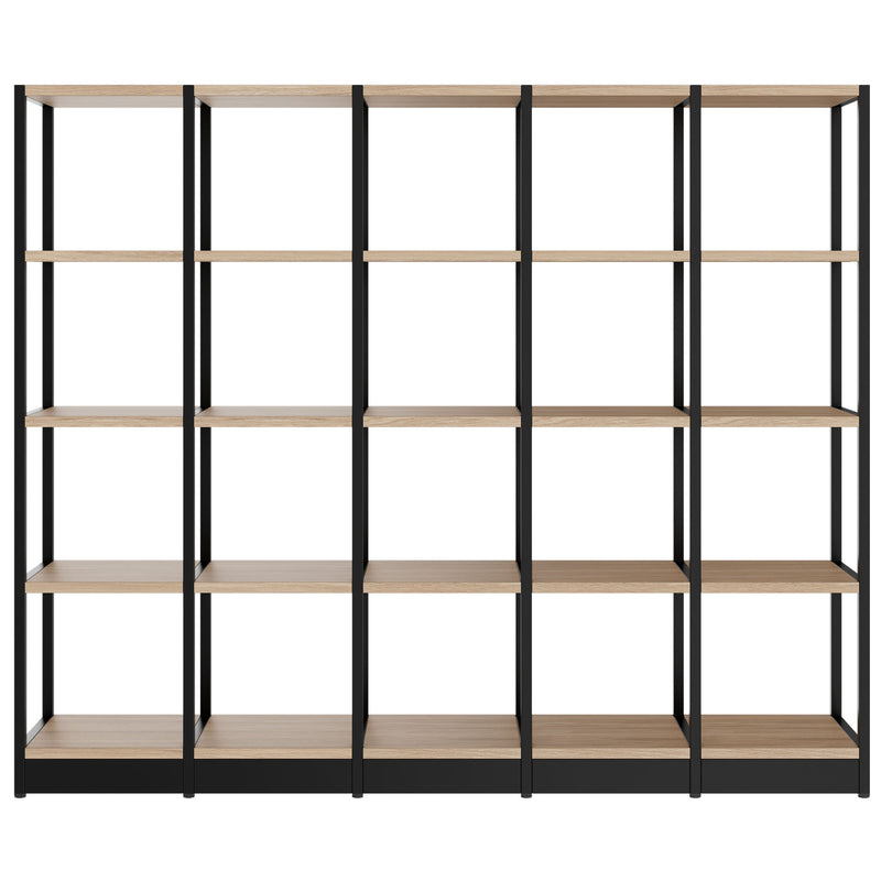 ATELLA shelf cabinet | 4 OH, 1960 x 1635 mm, amber oak - 2 Main Image