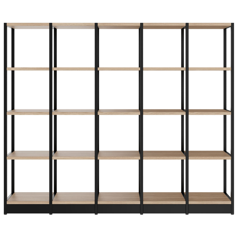 ATELLA shelf cabinet | 4 OH, 1960 x 1635 mm, amber oak