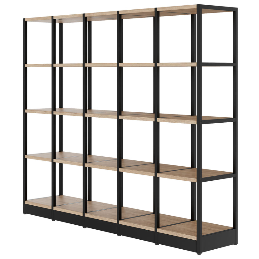ATELLA shelf cabinet | 4 OH, 1960 x 1635 mm, amber oak