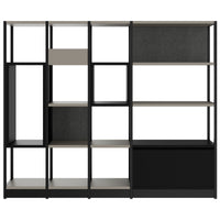 ATELLA shelf cabinet | 4 OH, 1960 x 1635 mm, Cubanite gray