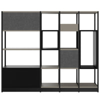 ATELLA shelf cabinet | 4 OH, 1960 x 1635 mm, Cubanite gray