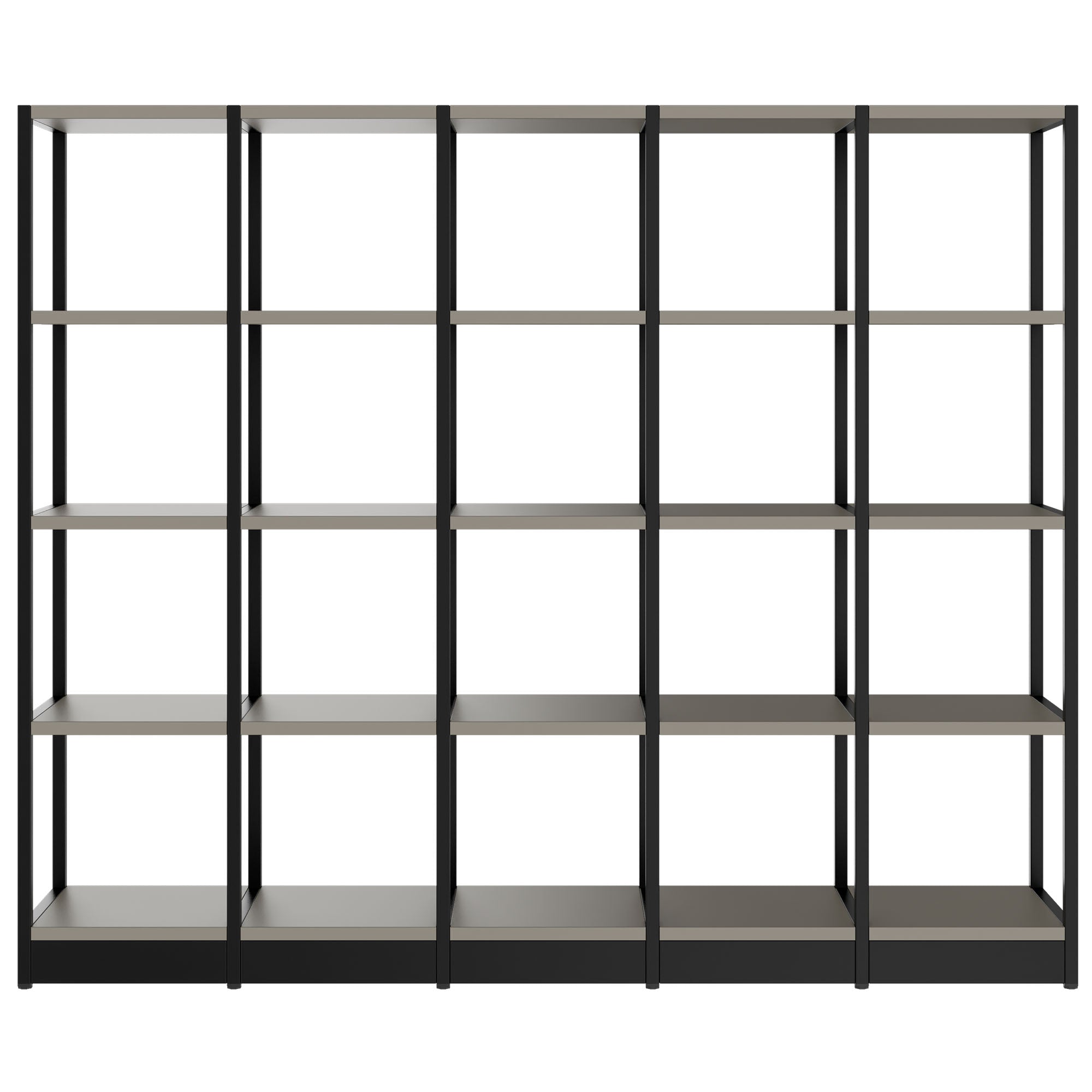 ATELLA Regalschrank | 4 OH, 1960 x 1635 mm, Cubanitgrau