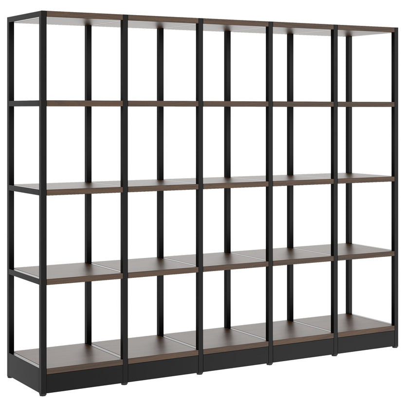 ATELLA Armoire d'étagère | 4 oh, 1960 x 1635 mm, noix