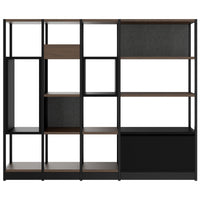 ATELLA shelf cabinet | 4 OH, 1960 x 1635 mm, walnut