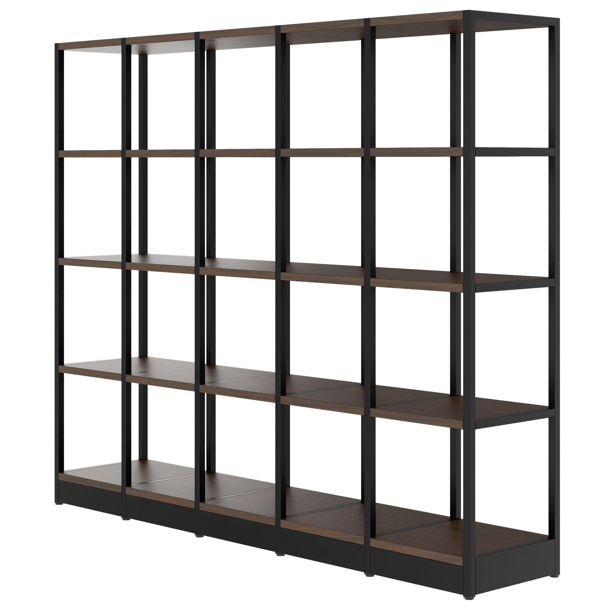 ATELLA Armoire d'étagère | 4 oh, 1960 x 1635 mm, noix