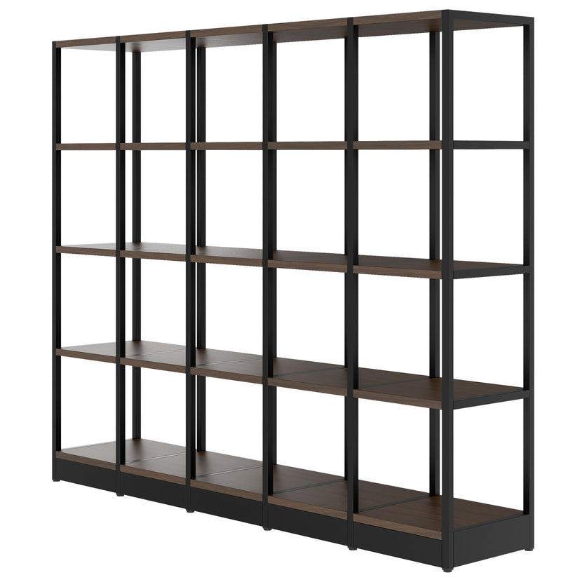 ATELLA Armoire d'étagère | 4 oh, 1960 x 1635 mm, noix