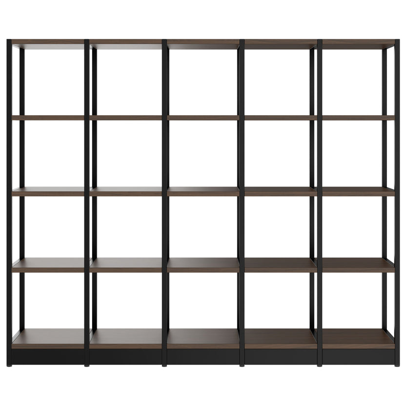 ATELLA Armoire d'étagère | 4 oh, 1960 x 1635 mm, noix