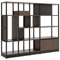 ATELLA shelf cabinet | 4 OH, 1960 x 1635 mm, walnut