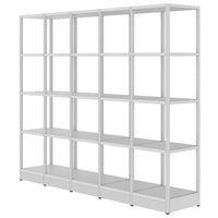 ATELLA shelf cabinet | 4 OH, 1960 x 1635 mm, pearl gray