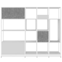 ATELLA shelf cabinet | 4 OH, 1960 x 1635 mm, pearl gray