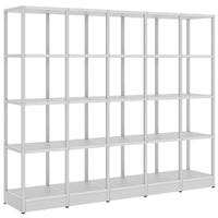 ATELLA shelf cabinet | 4 OH, 1960 x 1635 mm, pearl gray