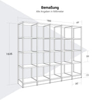 Atella Shelf | 4 Oh, 1960 x 1635 mm, cenere di sabbia