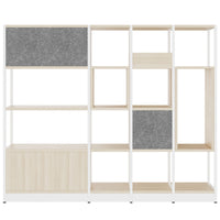 ATELLA shelf cabinet | 4 OH, 1960 x 1635 mm, sand ash