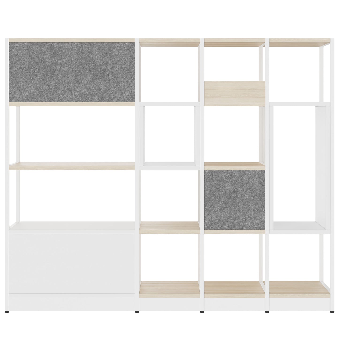 ATELLA shelf cabinet | 4 OH, 1960 x 1635 mm, sand ash