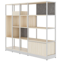 ATELLA shelf cabinet | 4 OH, 1960 x 1635 mm, sand ash