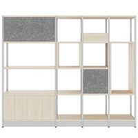 ATELLA shelf cabinet | 4 OH, 1960 x 1635 mm, sand ash