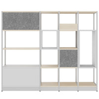 ATELLA shelf cabinet | 4 OH, 1960 x 1635 mm, sand ash