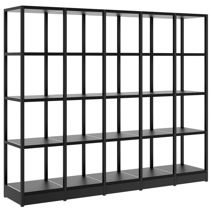 ATELLA Regalschrank | 4 OH, 1960 x 1635 mm, Schwarz - 1 Main Image
