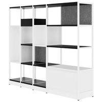 ATELLA shelf cabinet | 4 OH, 1960 x 1635 mm, black