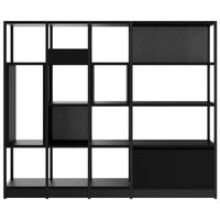 ATELLA shelf cabinet | 4 OH, 1960 x 1635 mm, black