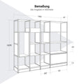 ATELLA Regalschrank | 4 OH, 1960 x 1635 mm, Schwarz - 9 Thumbnail Image