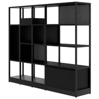 ATELLA shelf cabinet | 4 OH, 1960 x 1635 mm, black