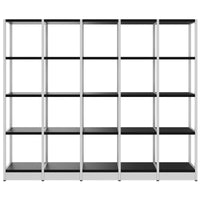 Atella Shelf | 4 Oh, 1960 x 1635 mm, nero