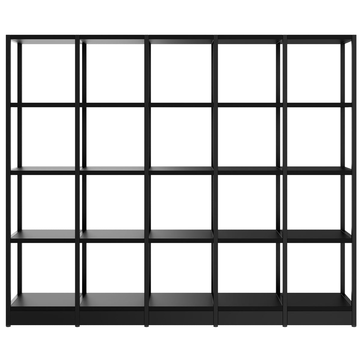 ATELLA Regalschrank | 4 OH, 1960 x 1635 mm, Schwarz - 2 Lightbox Main Image