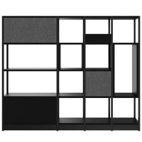 ATELLA shelf cabinet | 4 OH, 1960 x 1635 mm, black