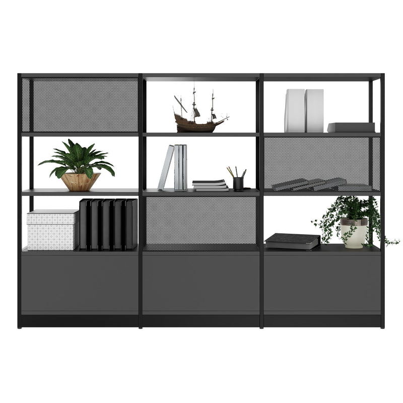 ATELLA Armadio scaffalato | 4 OH, 2350 x 1635 mm, Antracite  - 4 Main Image