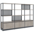 ATELLA Regalschrank | 4 OH, 2350 x 1635 mm, Nordeiche grau - 1 Thumbnail Image