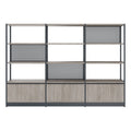 ATELLA Regalschrank | 4 OH, 2350 x 1635 mm, Nordeiche grau - 2 Thumbnail Image