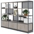 ATELLA Regalschrank | 4 OH, 2350 x 1635 mm, Nordeiche grau - 3 Thumbnail Image