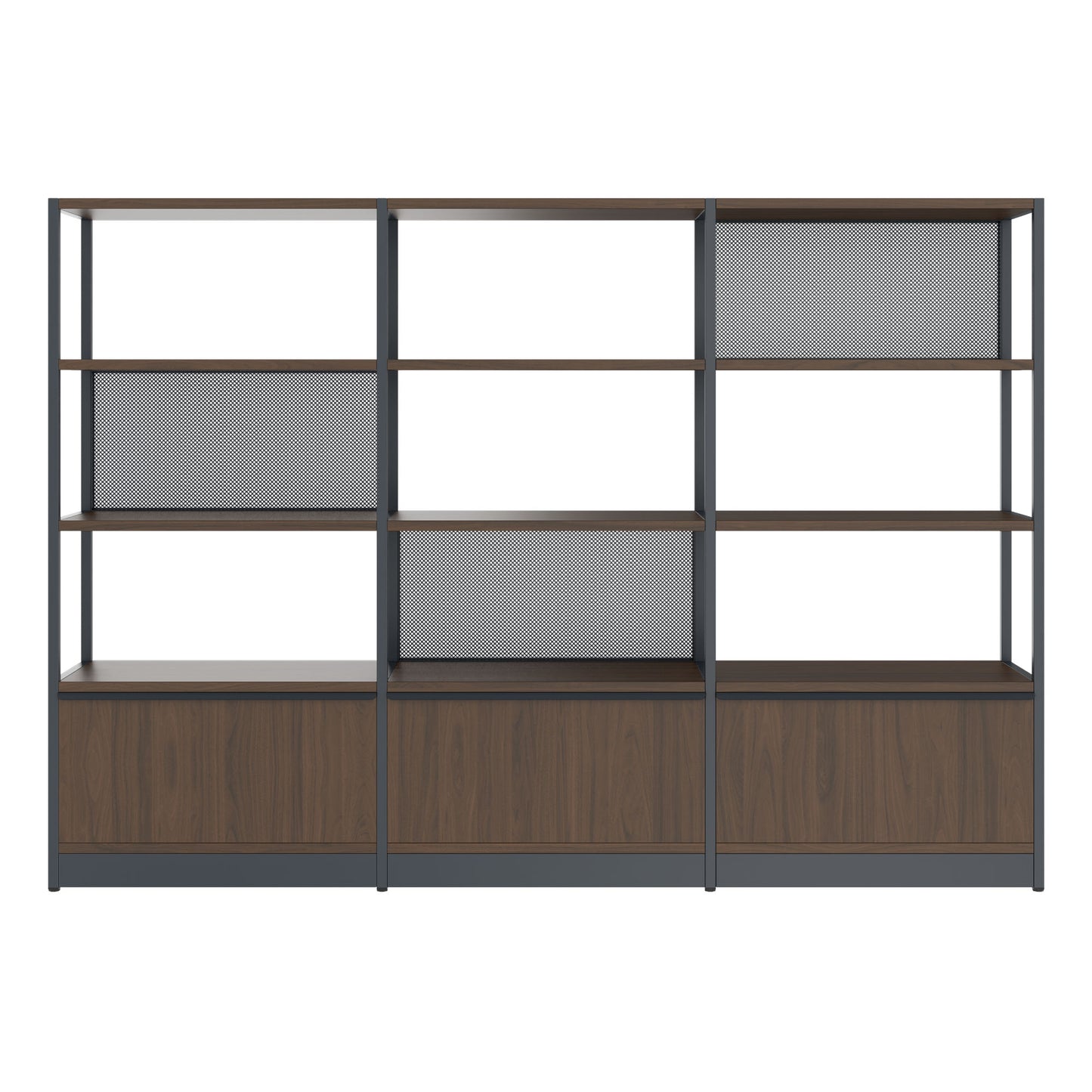 Atella Shelf | 4 OH, 2350 x 1635 mm, noce