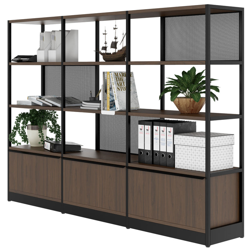 ATELLA Regalschrank | 4 OH, 2350 x 1635 mm, Nussbaum - 3 Main Image
