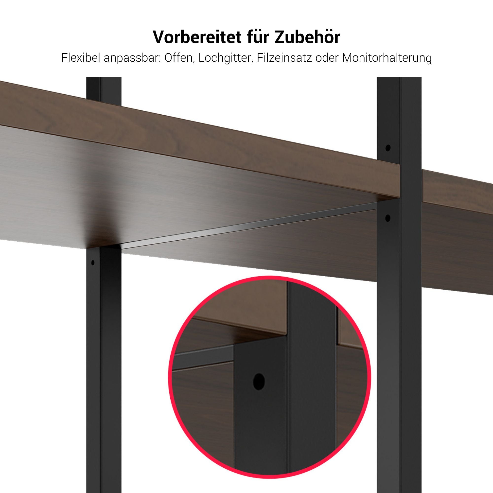 ATELLA Regalschrank | 4 OH, 2350 x 1635 mm, Schwarz