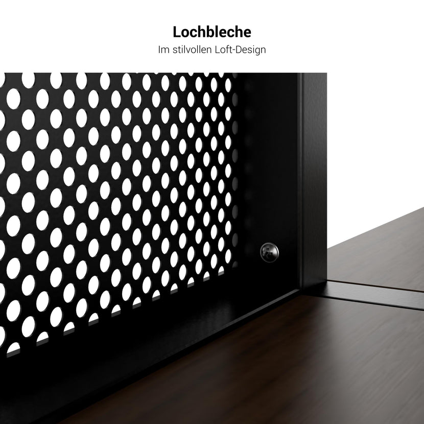 ATELLA Regalschrank | 4 OH, 2350 x 1635 mm, Schwarz