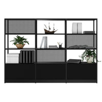 Atella Shelf | 4 OH, 2350 x 1635 mm, nero