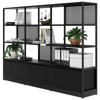 Atella Shelf | 4 OH, 2350 x 1635 mm, nero