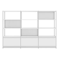 ATELLA Cabinet scaffale | 4 OH, 2350 x 1635 mm, bianco