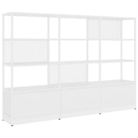 ATELLA Cabinet scaffale | 4 OH, 2350 x 1635 mm, bianco