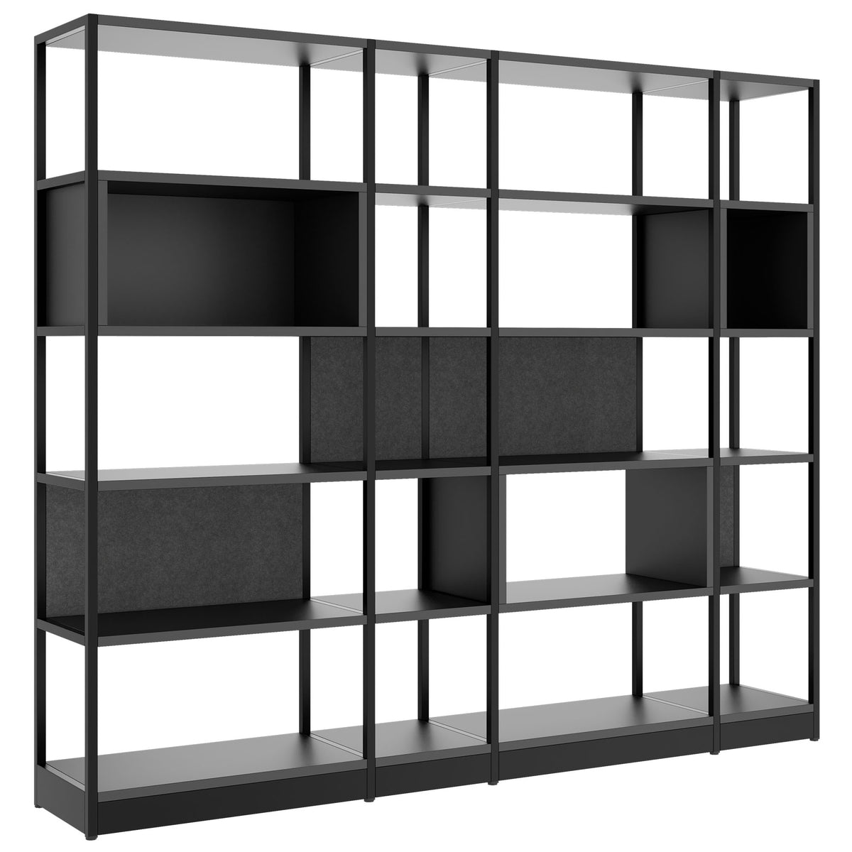 ATELLA Armadio libreria | 5 OH, 2350 x 2015 mm, Antracite  - 1 Lightbox Main Image