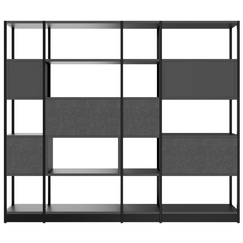 ATELLA Armadio libreria | 5 OH, 2350 x 2015 mm, Antracite  - 4 Main Image
