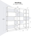 ATELLA shelf cabinet | 5 OH, 2350 x 2015 mm, amber oak - 9 Thumbnail Image