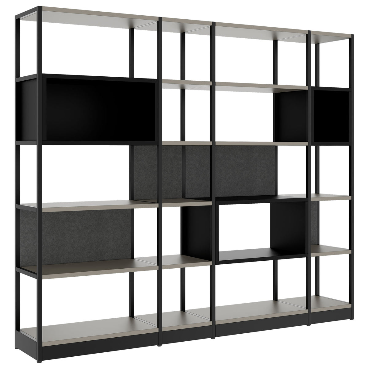 ATELLA Regalschrank | 5 OH, 2350 x 2015 mm, Cubanitgrau - 1 Lightbox Main Image